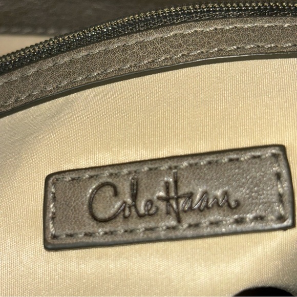 🔥SALE Cole Haan Woven Flap Shoulder Messenger Bag w/Crossbody Strap Olive Green - Picture 4 of 12